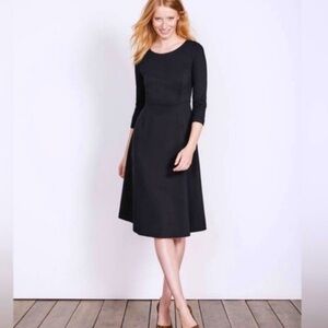 Boden Irene Ponte Knit dress in black - Size 16 Long